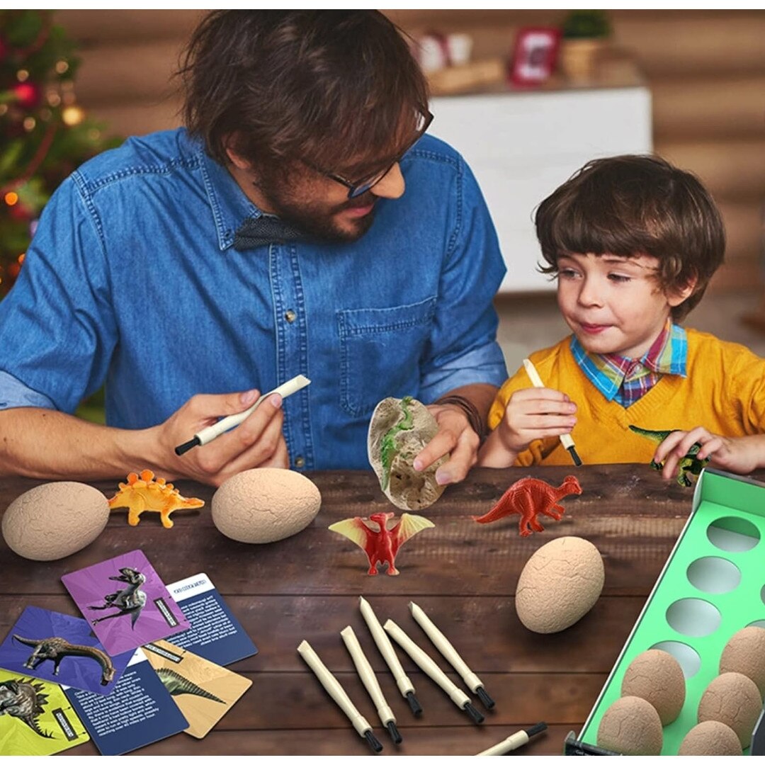 Комплект образователни играчки, Динозаври, 6-12 години, Многоцветни ...