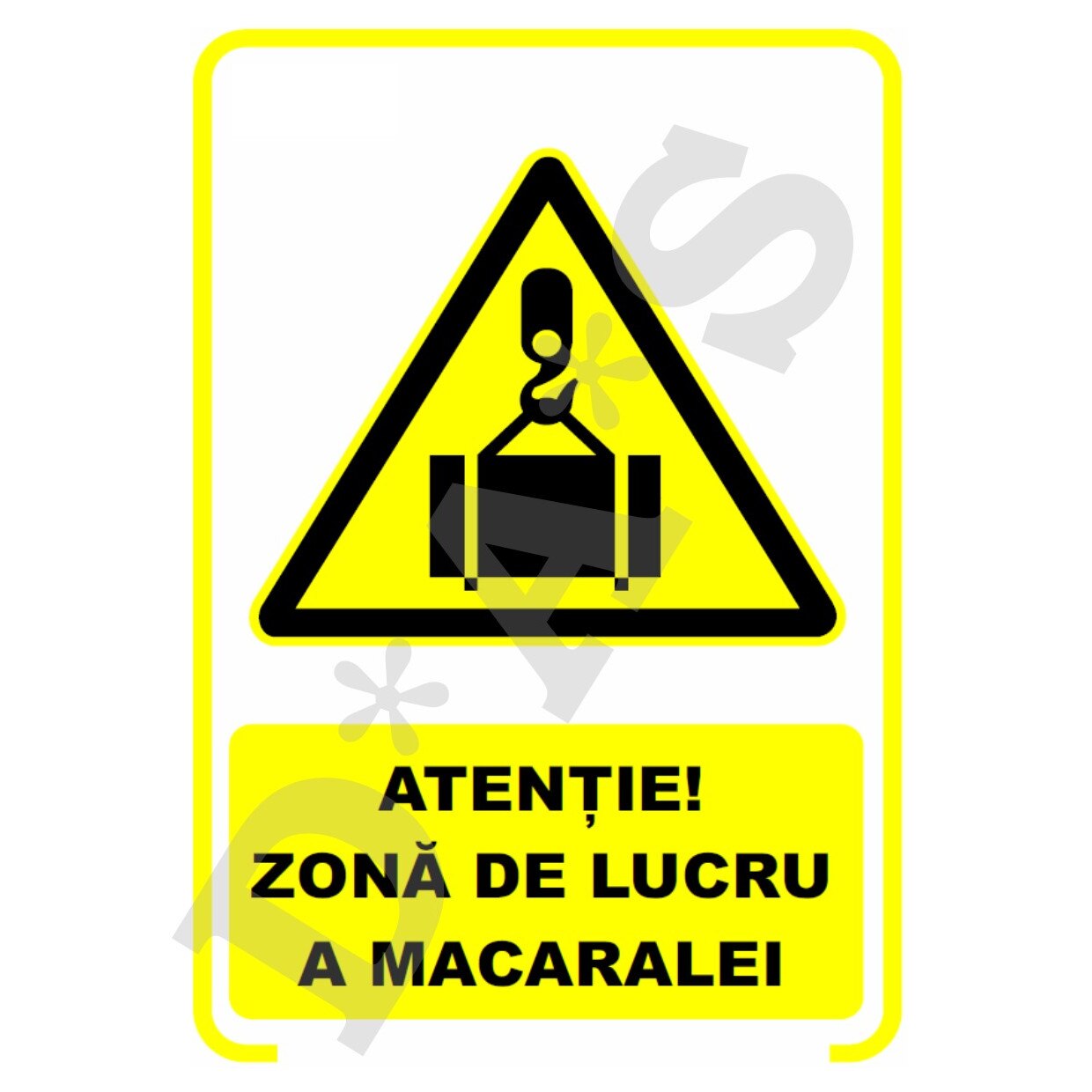 Set de 2 indicatoare A5 - atentie zona de lucru