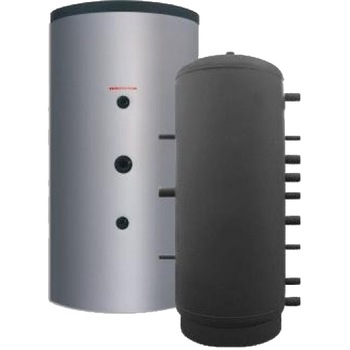 Rezervor de acumulare agent termic izolat Puffer Fornello P1000, 10 cm izolatie din poliuretan, 1000 litri, fara serpentina, presiune lucru 3 bar Rezervor de acumulare agent termic izolat Puffer Fornello P1000, 10 cm izolatie din poliuretan, 1000 litri, fara serpentina, presiune lucru 3 bar