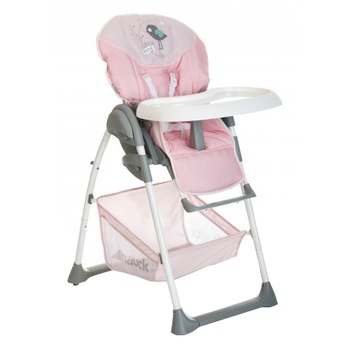Scaun de masa Hauck Sit'n Relax, cu balansoar, Birdie, Roz Scaun de masa Hauck Sit'n Relax, cu balansoar, Birdie, Roz