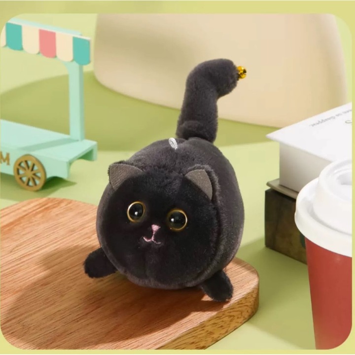 Плюшена играчка Котка, Черна