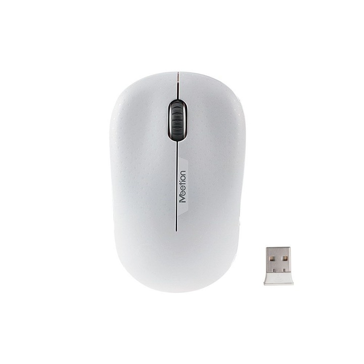 Безжична мишка Meetion R545 бяла, мишка