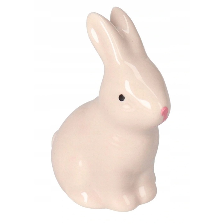 Figurina decorativa pentru Paste, ceramica, roz deschis