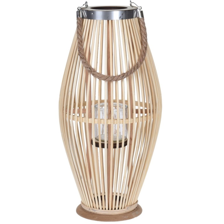 Felinar, Bambuc, 130 cm, Bej