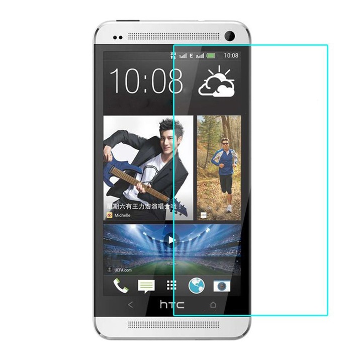 HTC One M7 защитно стъклено фолио - закалено стъкло