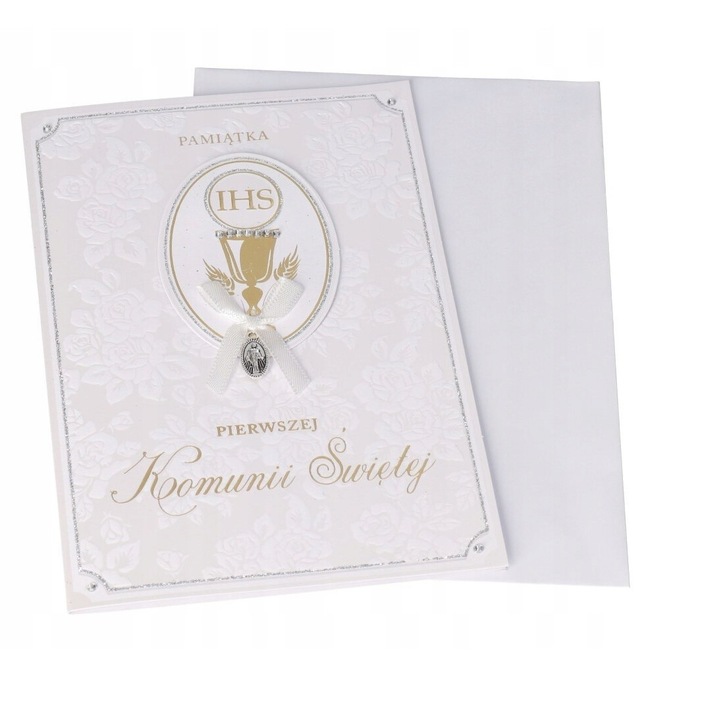 Felicitare, Argintie, 18x13 cm,