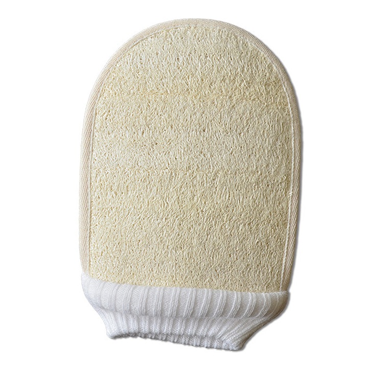 Luffa fürdőszivacs, Bézs, 10,5x5,5x3,3 cm