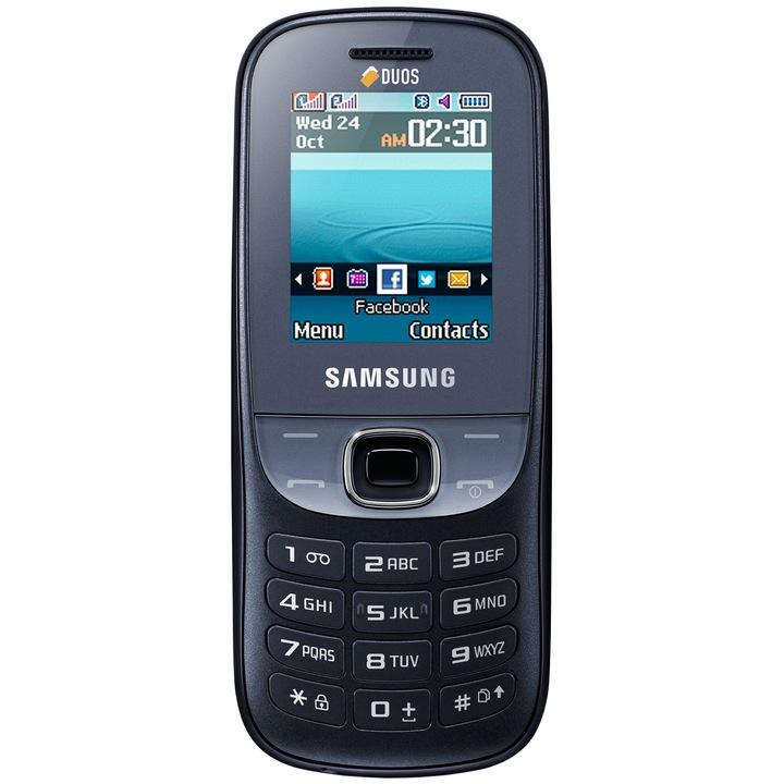 Telefon mobil Samsung E2202, Dual SIM, Black