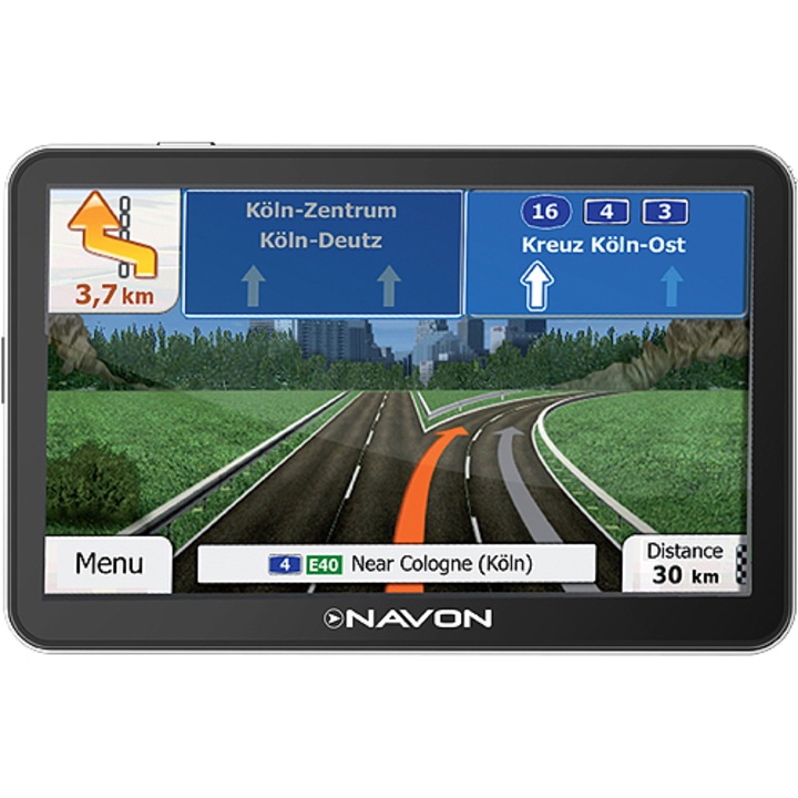 Navon N675 Plus BT GPS, navigáció, 5.0” átló, iGO Primo, Teljes Európa térkép