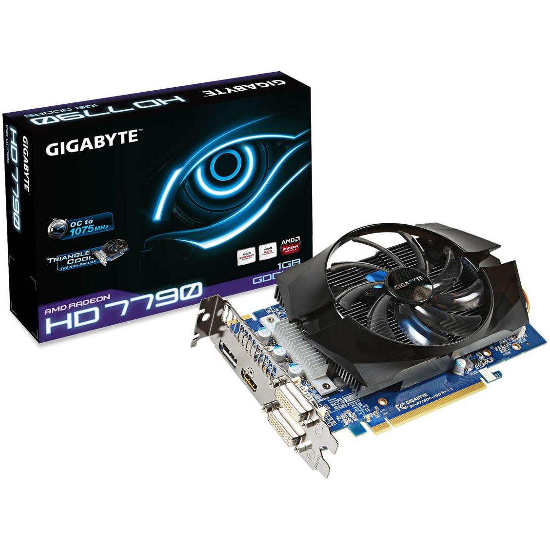 Placa video Gigabyte AMD Radeon HD 7790 OC, 1024MB, GDDR5, 128bit