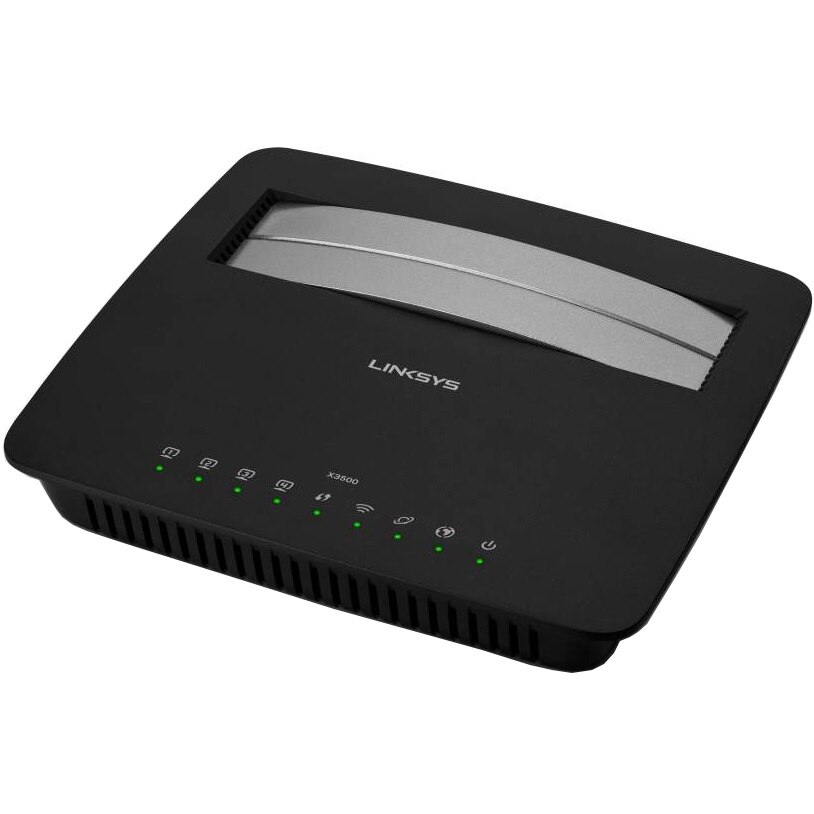 Router Linksys WirelessN X3500, ADSL2 + Modem Router eMAG.ro