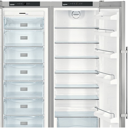 Side by side Liebherr Confort SBSESF7212, 651 l, Clasa A+, No Frost, VarioSpace, H 185.2 cm, Inox