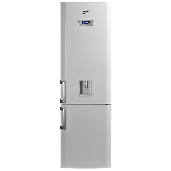 Хладилник с фризер Beko DBK 386 WDR+, 325 л, Клас A+, Диспенсър за вода, H 201 см, Бял
