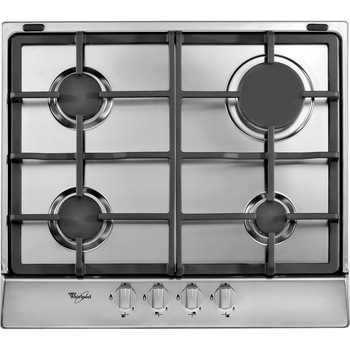 Plita incorporabila Piano Whirlpool AKR351IX, 4 arzatoare gaz, 60 cm, aprindere, Inox Plita incorporabila Piano Whirlpool AKR351IX, 4 arzatoare gaz, 60 cm, aprindere, Inox
