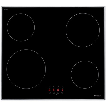 Plita incorporabila Hansa BHCI63306, Vitroceramica, 4 Zone, Touch control, Negru