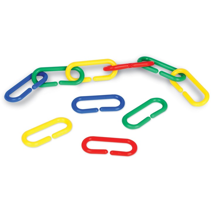 Linknlearn - verigi 4 culori set 500 Learning Resources