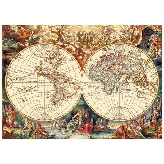 Puzzle - Harta istorica a lumii (1000 piese) Dino Toys