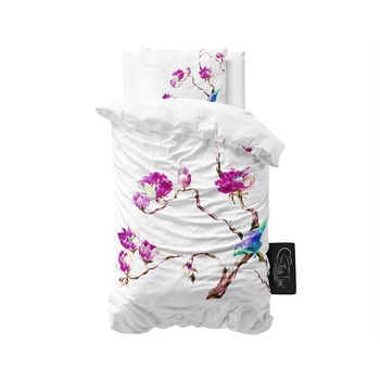 Set Lenjerie Pat Sleeptime Magnolia, 140cm x 220cm / 60 x 70 cm Set Lenjerie Pat Sleeptime Magnolia, 140cm x 220cm / 60 x 70 cm