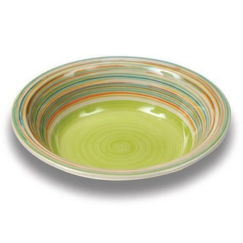 Farfurie pentru supa Nava, ceramica, diametru 21 cm, verde Farfurie pentru supa Nava, ceramica, diametru 21 cm, verde