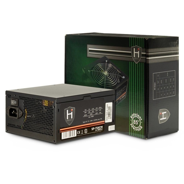 Inter-Tech 750W HiPower SP-750CM, Tápegység