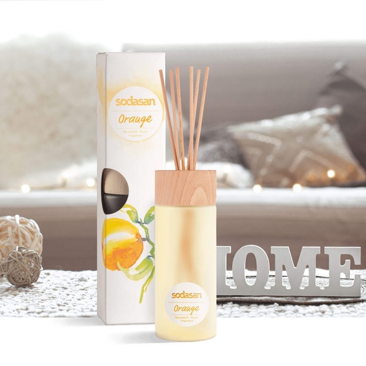 Odorizant de camera cu portocala, 200ml, Sodasan