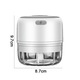Tocator alimente multifunctional QttvbTna, operare cu un buton, USB reincarcabil, inox, portabil