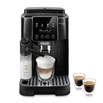 Espressor automat De’Longhi Magnifica Start Milk ECAM220.60.B, 5 bauturi, Tehnologie LatteCrema, rasnita integrata cu 13 setari 1450W, 15 bar, Negru