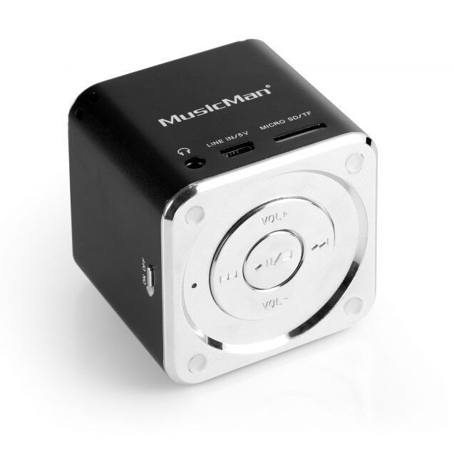 Boxa portabila, Technaxx, 3W, Cu cititor USB, Negru