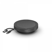 Boxa pentru conferinte Jabra Speak2 40 UC (2740-209), full duplex, 4 microfoane beamforming, USB-C/USB-A, IP64, certificat Microsoft Teams/Zoom, gri inchis