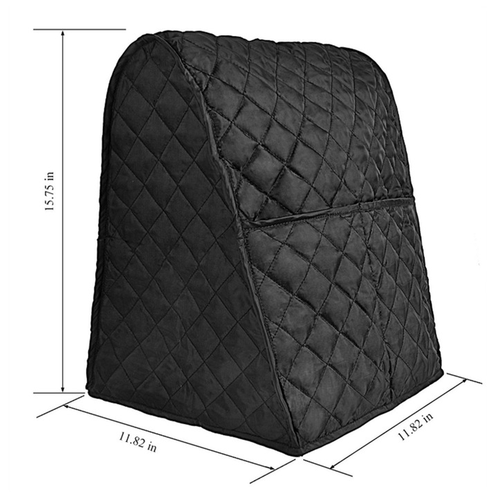 Husa de protectie pentru mixer, impermeabila, cu buzunar frontal, negru, 30x30x40cm