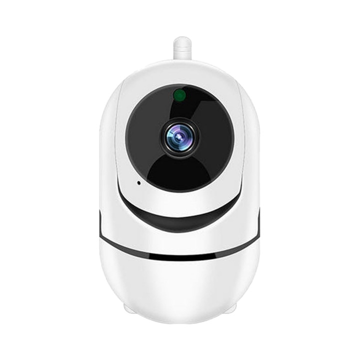 Camera inteligentă de securitate interior Enforose, audio bidirecțional, viziune nocturnă, wireless, 355x65°