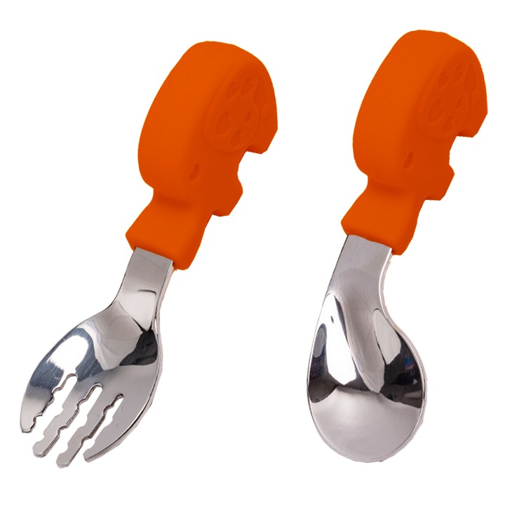 Babakészlet, Jormftte, rozsdamentes acél evőeszközök, puha markolat