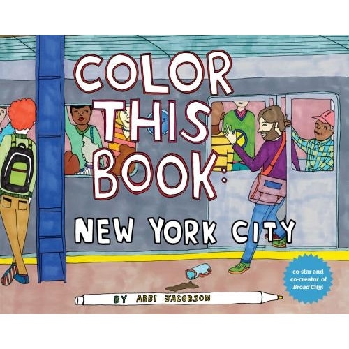 Color This Book: New York City, Abbi Jacobson (Author)