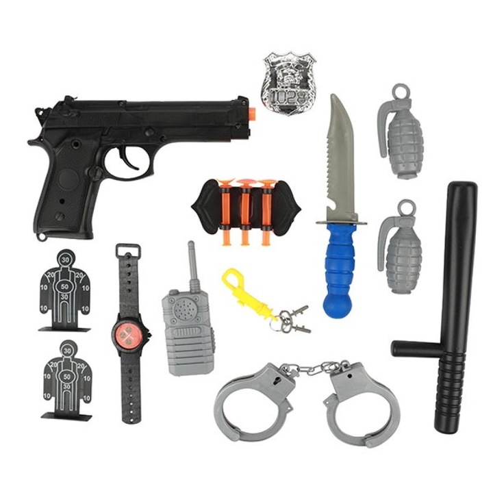 Set arme de jucarie, Toi-Toys, 13 accesorii, Multicolor