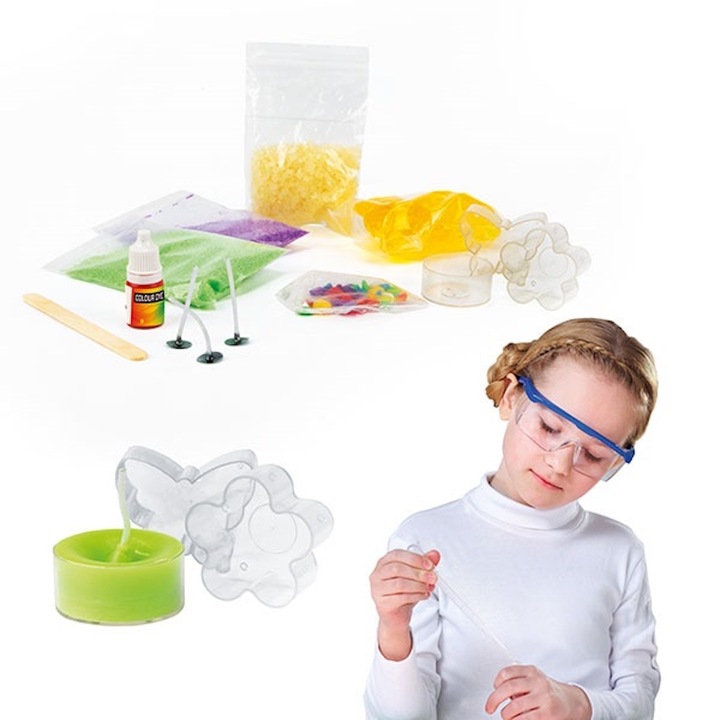 Set diy lumanari, Toi-Toys, Plastic, 30 x 26 x 5 cm, Multicolor