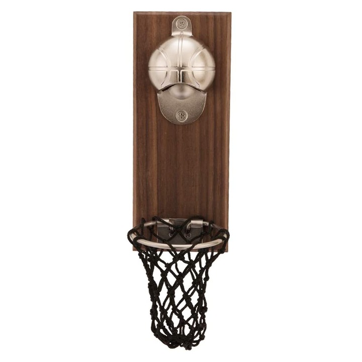 Cadouri de bere de epoca pentru barbati, deschizator de perete creativ, colector de capace pentru pungi din plasa, decor robust si usor de instalat pentru pasionatii de sport (stil 2)