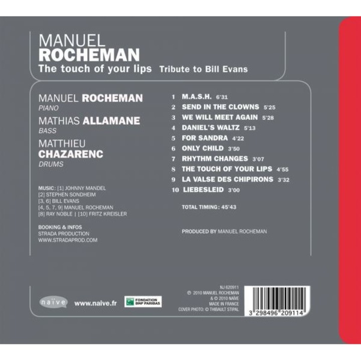 Manuel Rocheman: The Touch Of Your Lips - Tribute To Bill Evans [CD]