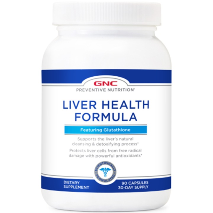 Preventive Nutrition Liver Health, Formula Pentru Sanatatea Ficatului, GNC, 90 cps