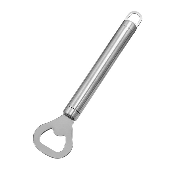 Konzerv- és üvegnyitó rozsdamentes acélból, ergonomikus, 20.4x3.4cm és 20.6x4.3cm