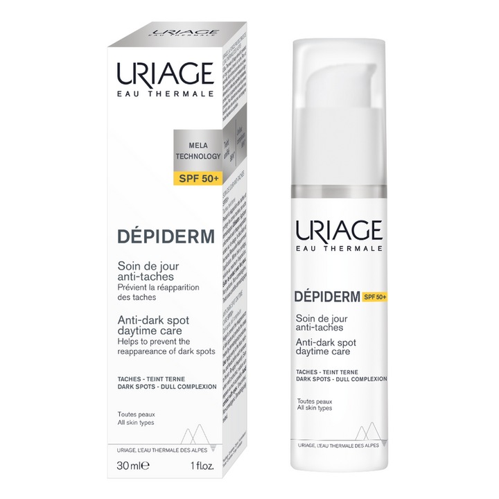 Крем против пигментни петна Uriage Depiderm SPF50+, 30 мл