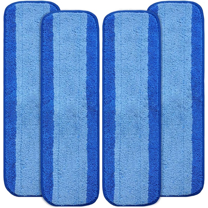 Set de 4 rezerve mop, Albastru