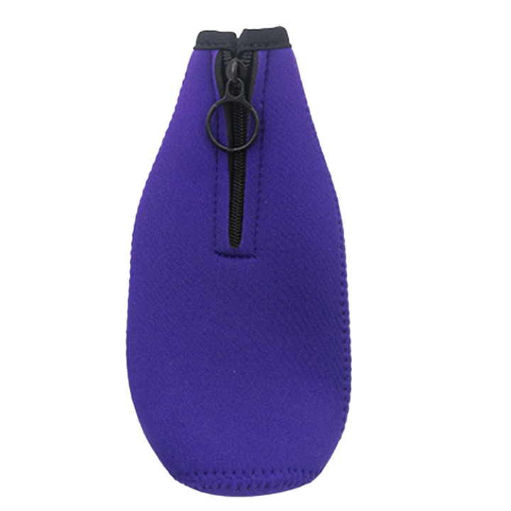Husa termoizolanta HERUSI pentru sticle bere 330ml galbena elastica