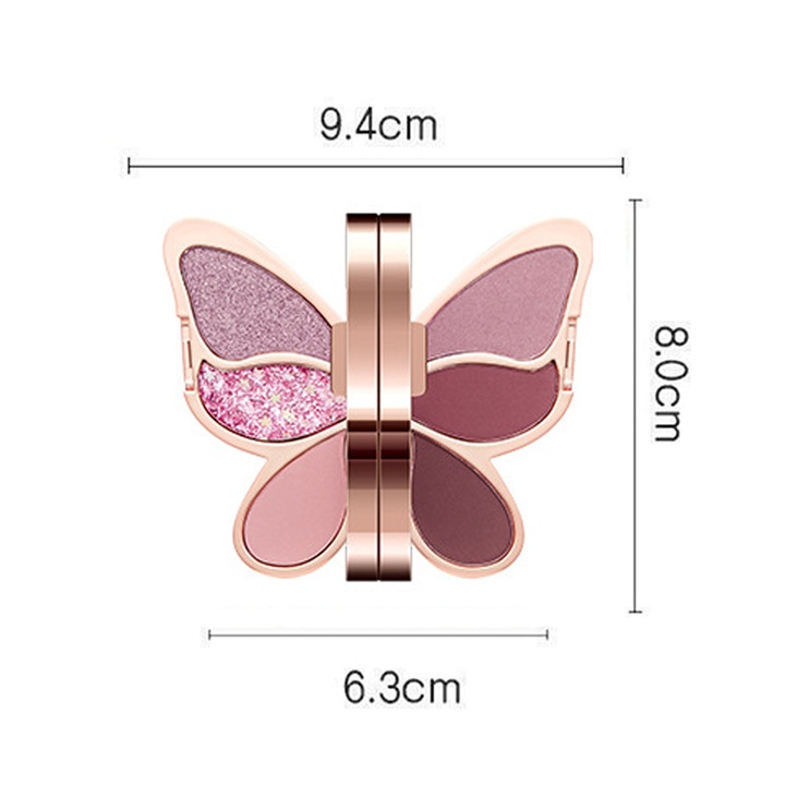 Paleta 6 farduri pleoape, Cozevdnt, Forma fluture, Multicolor