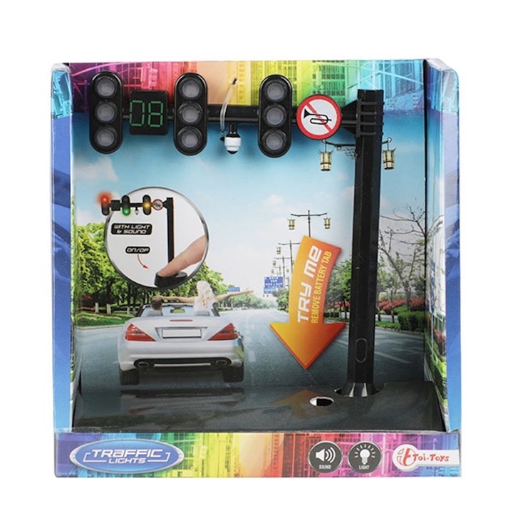 Semafor de jucarie, Toi-Toys, Multicolor
