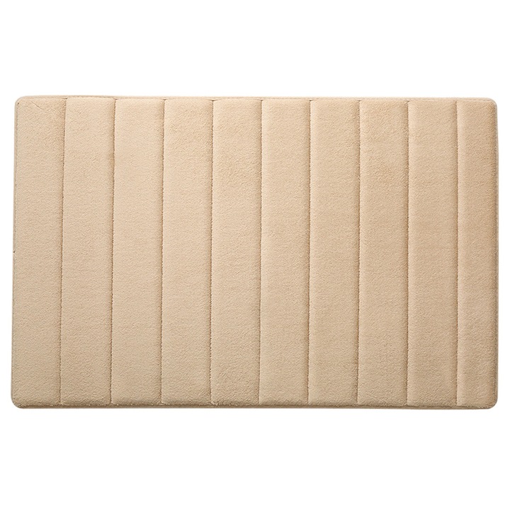 Covoras de baie, QttvbTna, Fleece, 40x60 cm, Kaki