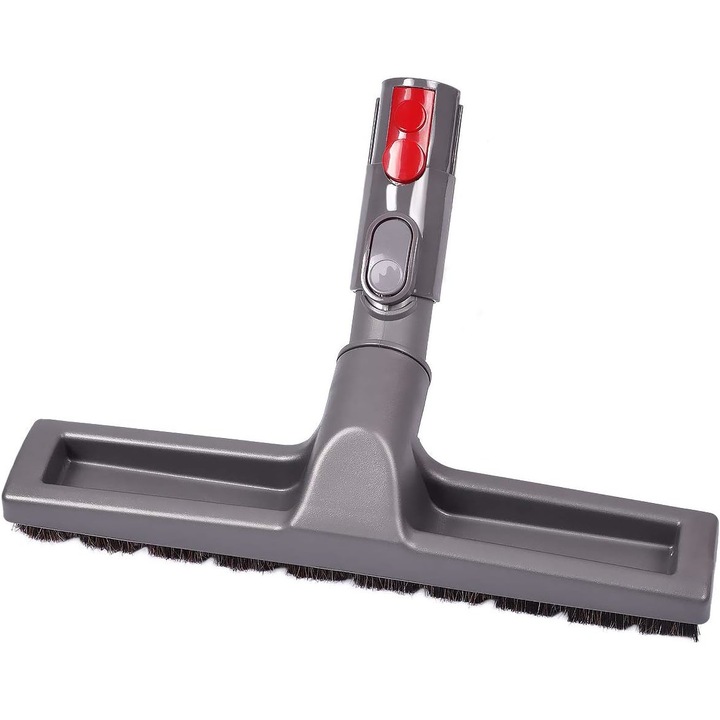 Perie flexibila pentru parchet, compatibila cu Dyson V7 V8 V10, gri, 32x20x6cm