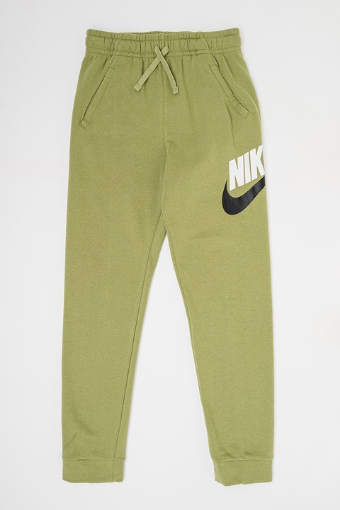 Nike, Спортен панталон Club със скосени джобове, Маслинено зелено