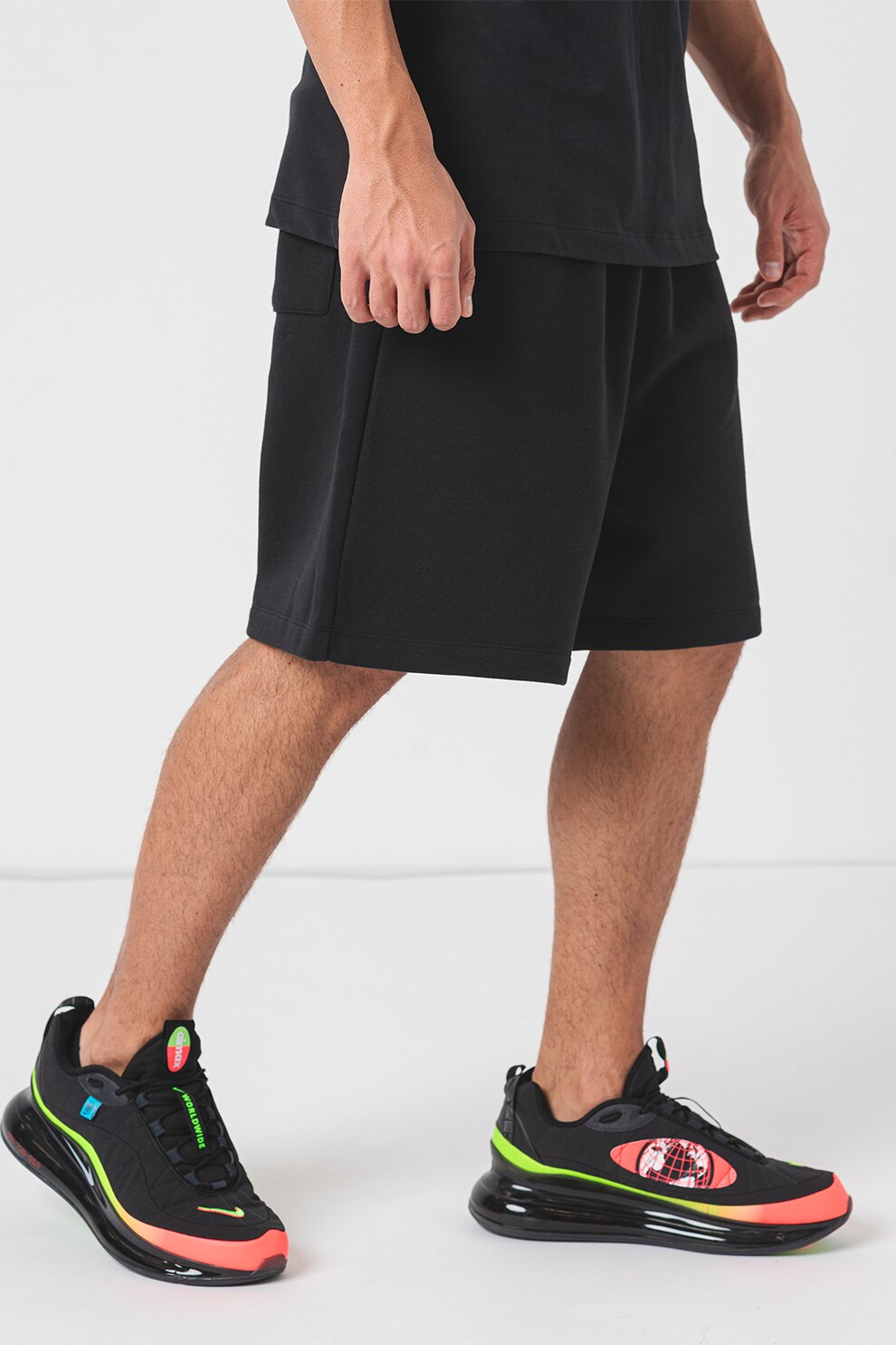 Nike, Къс панталон Jordan Essential с връзка, Черен, XL - eMAG.bg