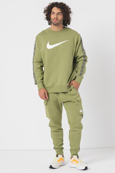 Nike, Суитшърт Repeat с лога, Папратово зелено