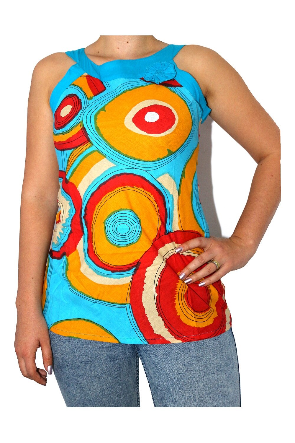 Bluza dama, Cod RE1299, Multicolora, M